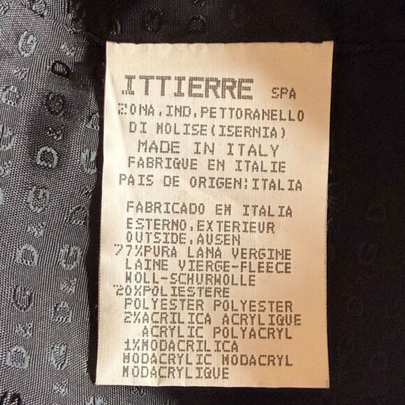 Dolce & Gabbana Vintage Y2K Black Coat with Fur Collar SC EU 38/ US 6 - Picture 9 of 16